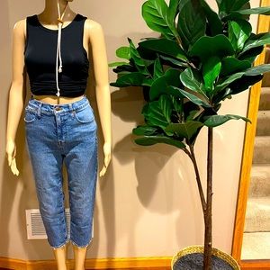 Madewell high wasted cropped jeans, size 26 petite.